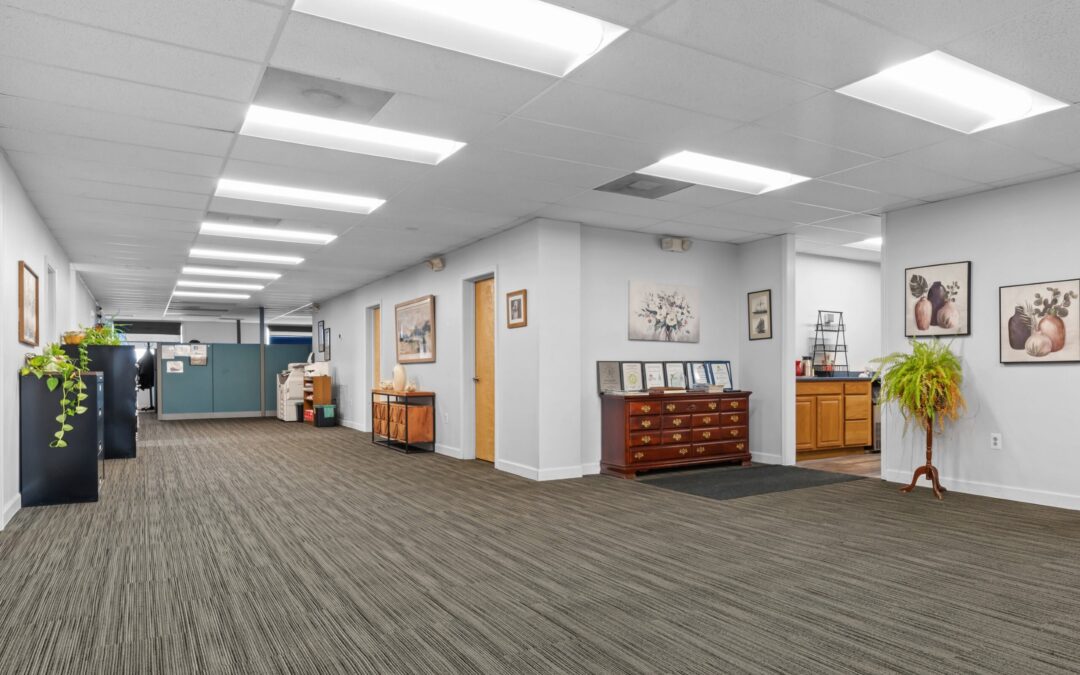 Brown Contracting office interior renovation project for Fleet Transit Inc