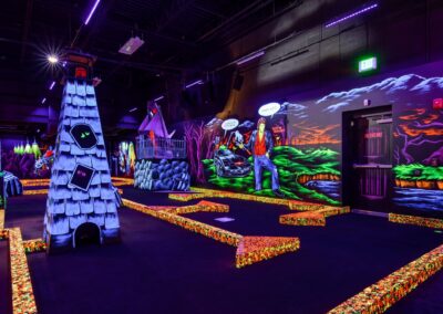 Brown Contracting renovation project for Monster Mini Golf