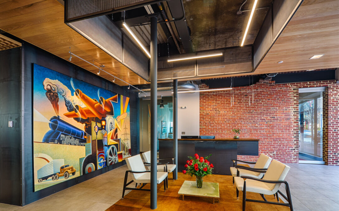 Brown Contracting office renovation project for Aeroterm building